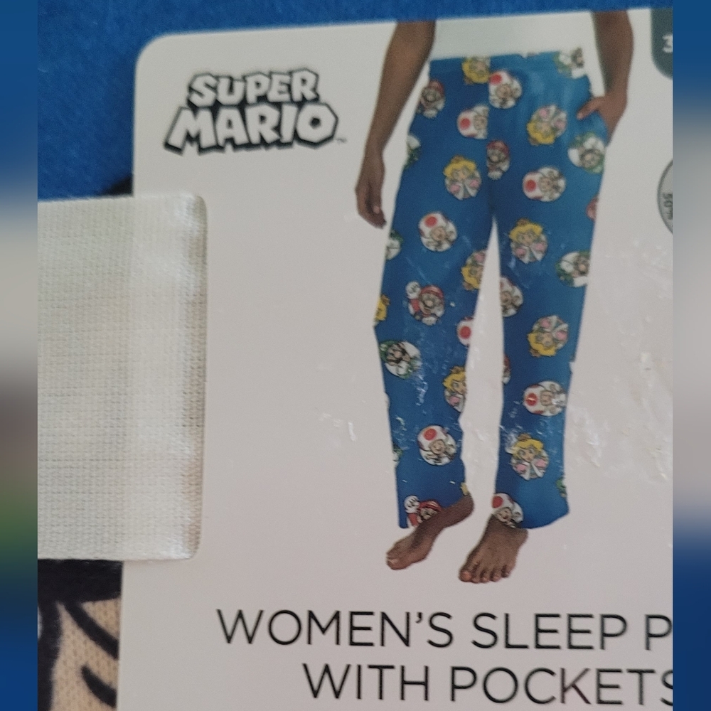 Nintendo Super Mario Blue Sleep Pants